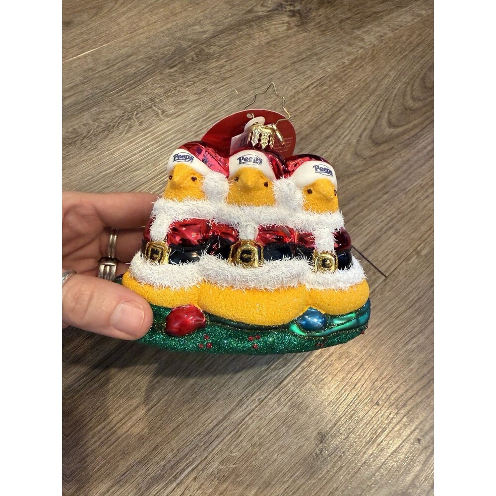 Christopher Radko “Sweet Peeps Santas” Hand Crafted Christmas Ornament